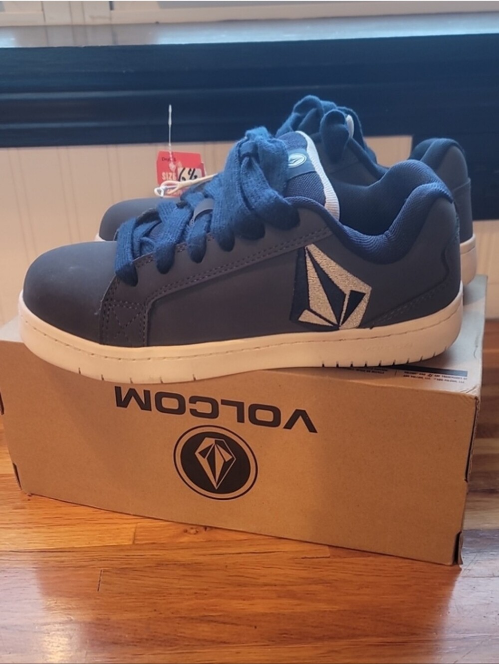 Volcom Navy Workwear Composite Toe Skate Sneakers